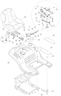 Page D Diagram and Parts List for 13A3761G700 2005 Yard Machines Lawn Tractor